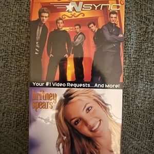 *NSYNC and Britney Spears VHS (factory sealed)
